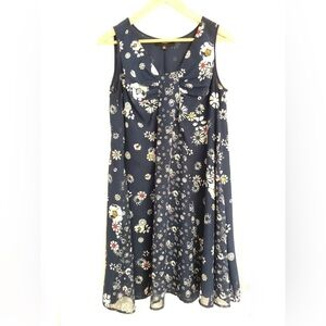 JASON Wu Dress. Michelle Obama Navy & white Floral sleeveless Dress Size MEDIUM